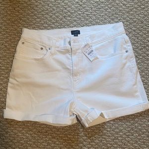 J.Crew Factory White Denim Shorts